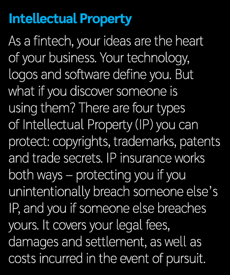 Intellectual Property As a fintech, your ideas are the heart of your business. Your technology, logos and software de...